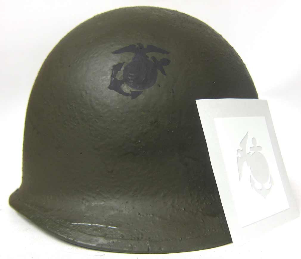 USMC Helmet Stencil WW2 EGA Template