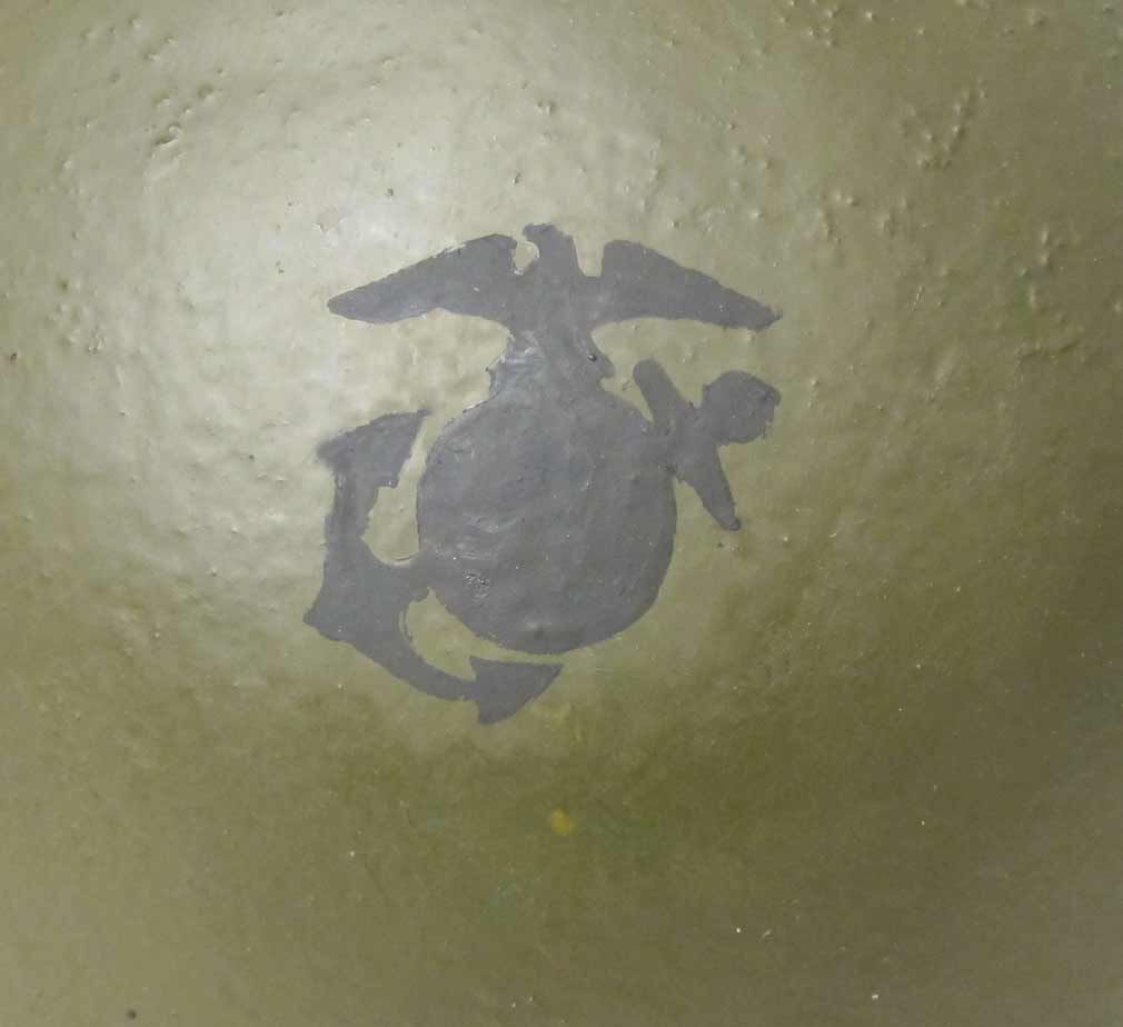 WW2 USMC Helmet Stencil EGA Template