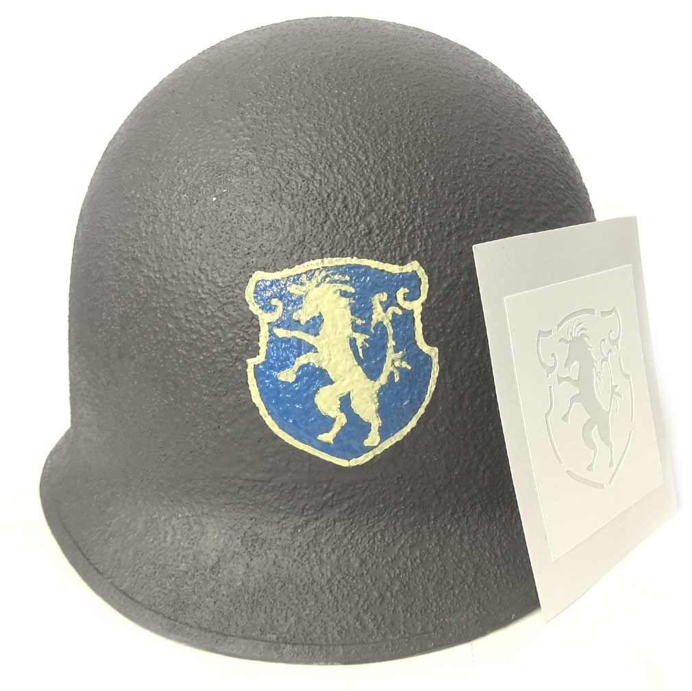 6th Cavalry US Helmet Stencil WW2