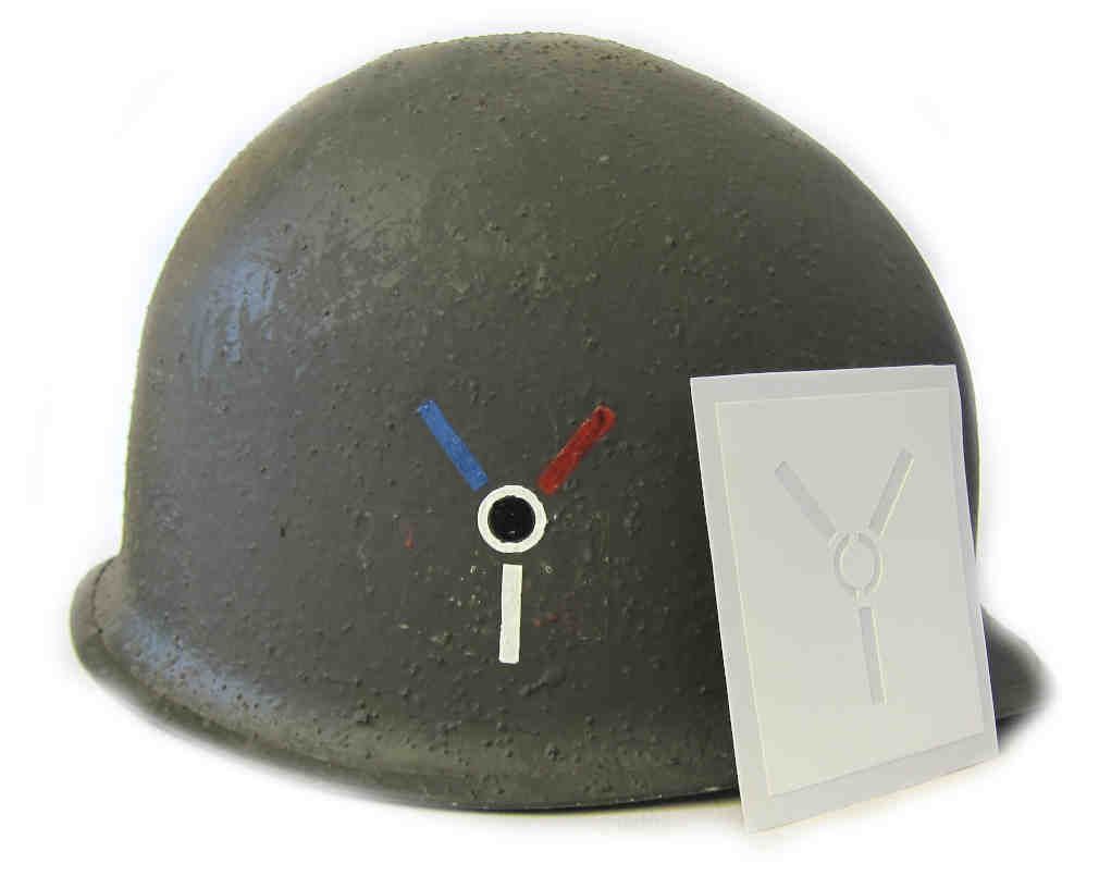 508th PIR US Helmet Stencil WW2