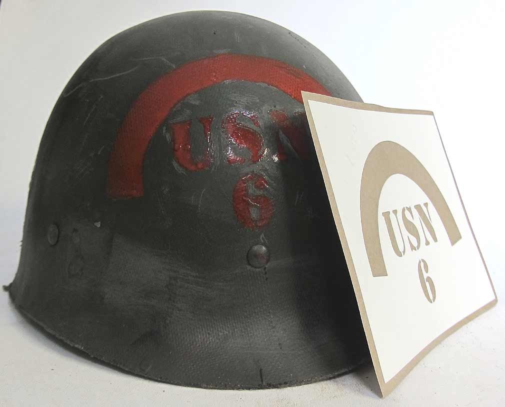 US Helmet Stencil 6th NBB