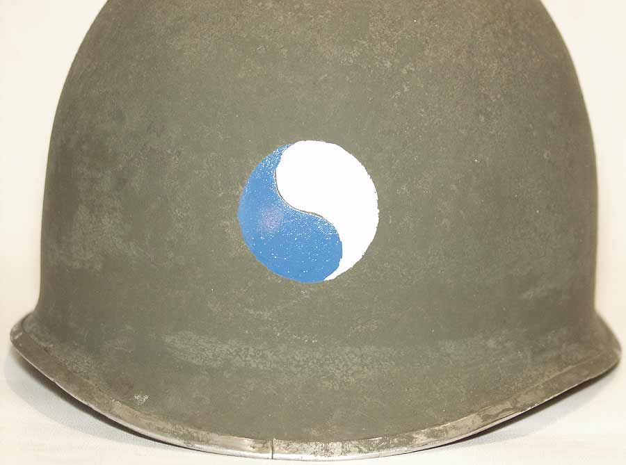 M1 Helmet Stencil USA 29th Infantry Division WWII Decal Transfer Ying Yang 