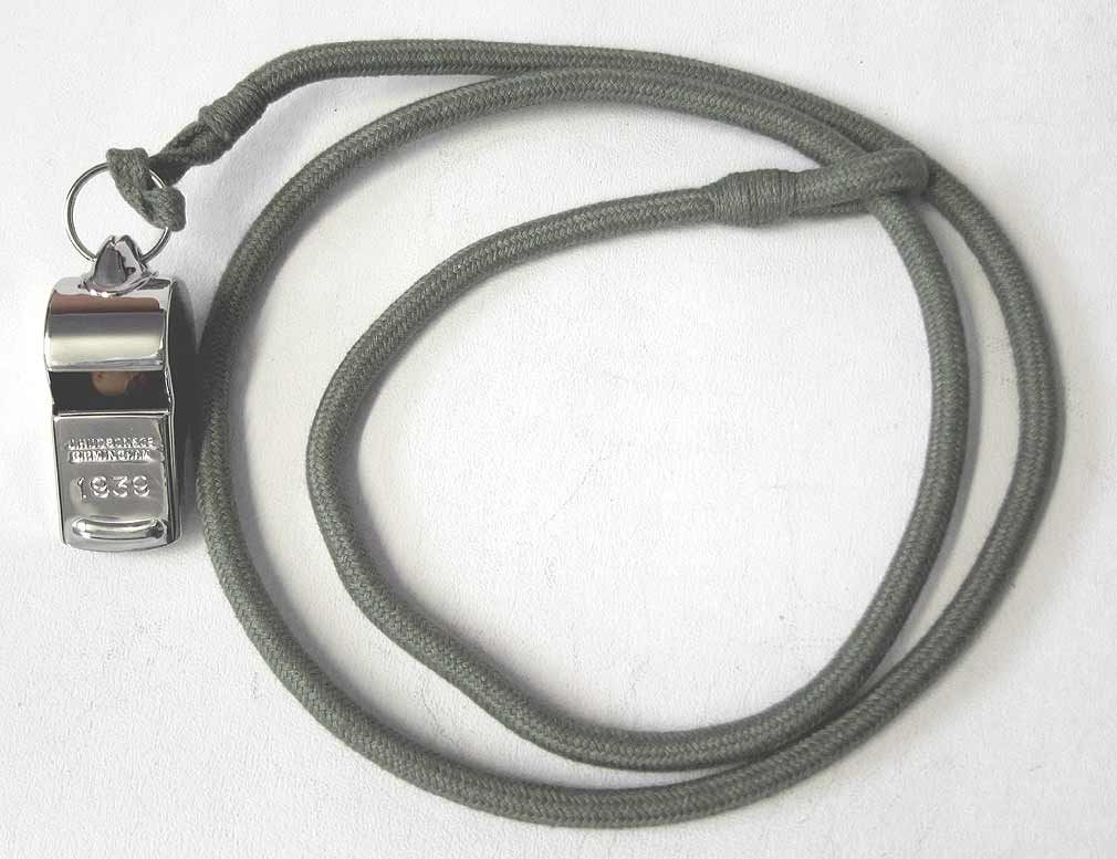 Army Whistle Lanyard WWII
