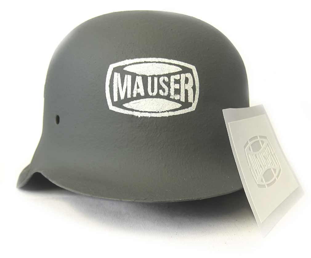 Mauser German Helmet Stencil WW2