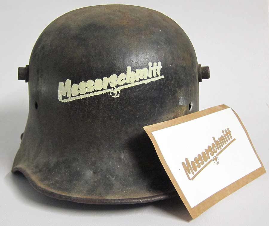 Messerschmitt German Helmet Stencil WW2