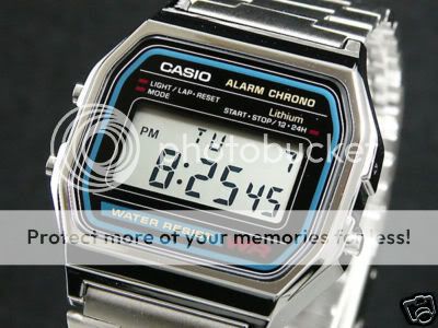 CASIO A158WA 1D A158WA VINTAGE RETRO DIGTAL WATCH NEW  