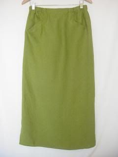 FLAX Linen FLATTERING Straight Skirt 5 Colors,P,S,M,L  