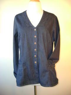 FLAX Mdwt Cotton Denim FITTING DELIGHT Jacket $105  