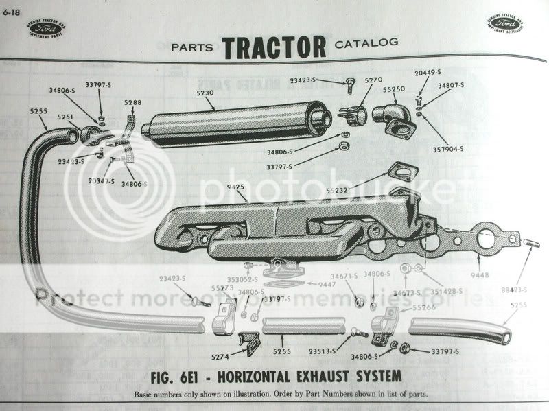 Ford 800 tractor exhaust systems #5